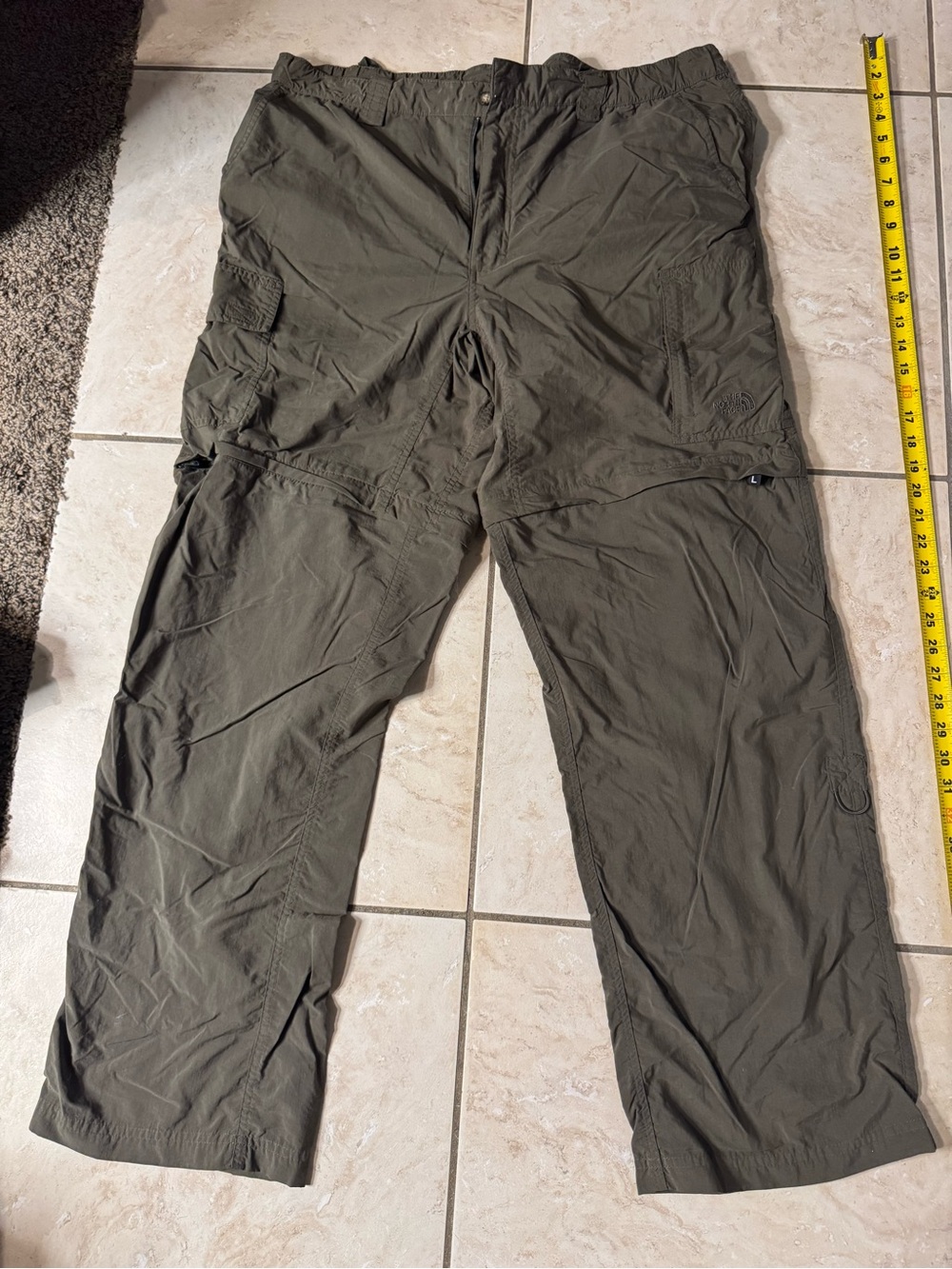 The North Face Olive Convertible Cargo Pants